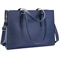 Los mejores  - NUBILY Bolso Mujer Bolsos Bandolera para Ordenador Portátil 15.6 Pulgadas Impermeable Bolsos de Mujer Cuero PU…